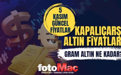 Canlı altın fiyatları 5 Kasım | Kapalı Çarşı gram, çeyrek altın ne kadar oldu?