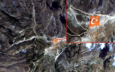 Bayrak sevdası dağın zirvesine taşındı: Göktürk-1 uydusunun kamerasına yansıdı