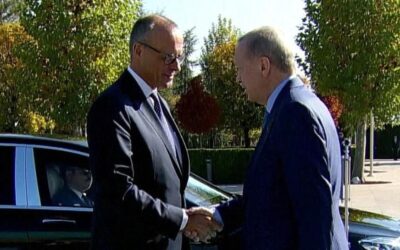 Almanya Başbakanı Merz Ankara'da… Başkan Erdoğan resmi törenle karşıladı