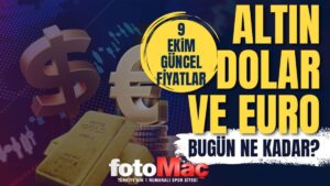 Altın alış satış fiyatı 9 Ekim | Gram altın ne kadar? 1 Dolar kaç TL? – Döviz ve altın kuru