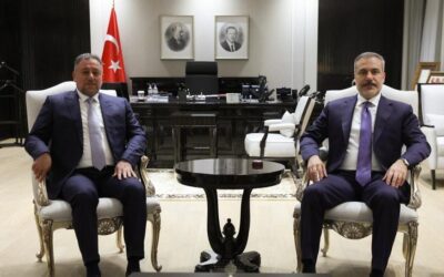 Bakan Fidan, Irak Egemenlik İttifakı Lideri Hançer ile görüştü