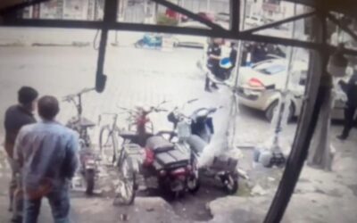 Banka soyguncusunun yakalanma anı! Güvenlik kamerası saniye saniye kaydetti