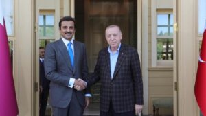 Başkan Erdoğan, Al Sani ile bir araya geldi