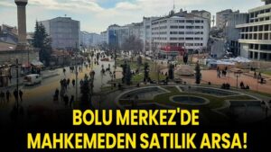 Bolu Merkez'de mahkemeden satılık arsa!