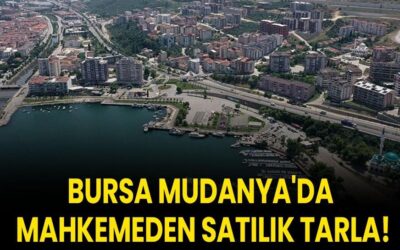 Bursa Mudanya'da mahkemeden satılık tarla!