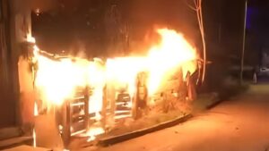 Bursa'da korku dolu anlar! Ev alev alev yandı