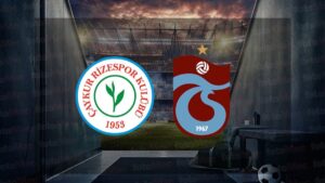 Çaykur Rizespor-Trabzonspor | CANLI