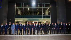 Cevdet Yılmaz, KKTC'nin 42. kuruluş yıl dönümü kutlamaları için Lefkoşa'ya geldi