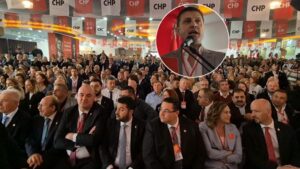 CHP kongresinde ortalık karıştı: "Kovun beni" diyerek salonu terk etti