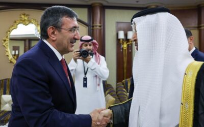Cumhurbaşkanı Yardımcısı Yılmaz, Suudi Arabistan Yatırım Bakanı Falih'i kabul etti