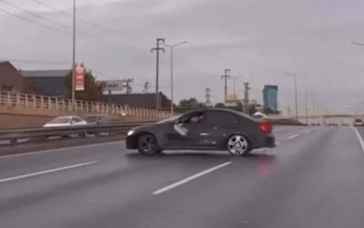 Düğün konvoyunda drift attı: Ehliyetine el konuldu