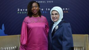 Emine Erdoğan, Fatima Maada Bio ile görüştü