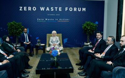 Emine Erdoğan, Sıfır Atık Forumu'nda önemli görüşmeler gerçekleştirdi