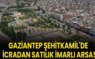 Gaziantep Şehitkamil'de icradan satılık imarlı arsa!