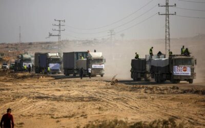 Gazze'ye ateşkes sonrası 3 bin yardım tırı girdi