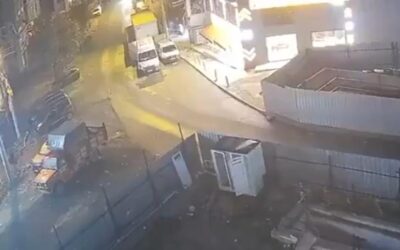 Gebze'deki binanın çökme anı kamerada