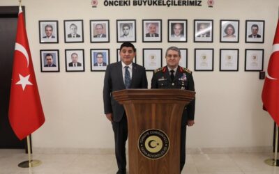 Genelkurmay Başkanı Orgeneral Bayraktaroğlu, Doha Büyükelçisi Göksu'yu ziyaret etti