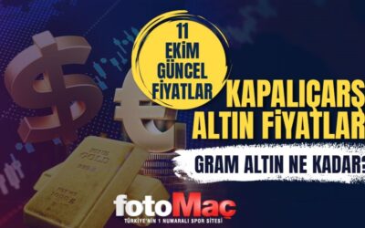 Gram altın fiyatı ne kadar 11 Ekim? | Kapalıçarşı altın fiyatları alış-satış