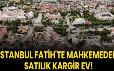 İstanbul Fatih'te mahkemeden satılık kargir ev!