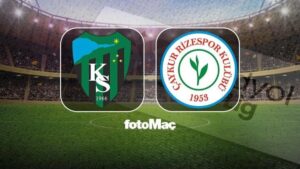 Kocaelispor-Çaykur Rizespor maçı CANLI (Trendyol Süper Lig)