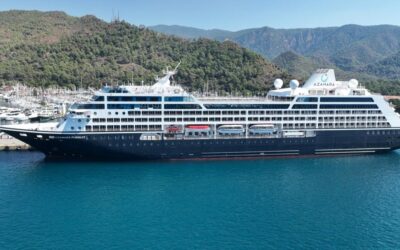 Marmaris'e kruvaziyer ile 680 turist geldi