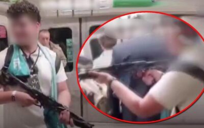 Metroda korku saçtı! Vatandaşlara tüfek doğrultan zorba gözaltında