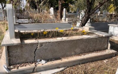 Mezarlıktaki mermerleri çalan hırsız yakalandı