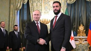 Moskova'da kritik görüşme! Şara, Putin ile bir araya geldi