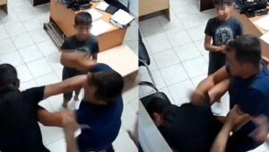 Oğluyla beraber karakola gitmişti… Boşanma aşamasındaki kocaya, kayınçosundan dayak