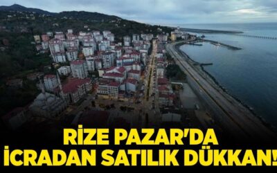 Rize Pazar'da 172 metrekare icradan satılık dükkan!