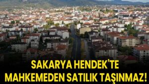 Sakarya Hendek'te mahkemeden satılık taşınmaz!
