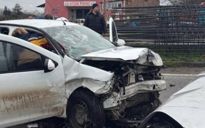 Samsun'da 3 araç zincirleme kazaya karıştı: 6 kişi yaralandı