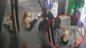 Şaşkın çeviren görüntüler… Önce çarptı sonra güldü