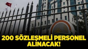 Tarım ve Orman Bakanlığı 200 Sözleşmeli Personel alacak!
