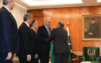 TBMM Başkanı Kurtulmuş, Pakistan Cumhurbaşkanı Zerdari tarafından kabul edildi
