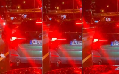 Trafik magandası dehşet saçtı: Kadın sürücüyü darbetti