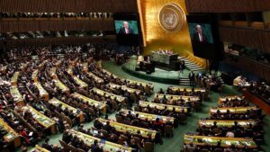 Trump, BM Genel Kurulu'nda açıklamalarda bulunuyor
