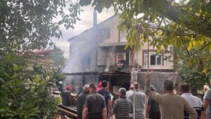 Tüp bomba gibi patladı! Korku dolu anlar kamerada