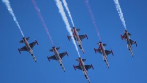 Türk Yıldızları yine nefesleri kesti: Gökyüzünü fethettiler