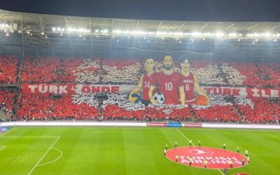 Türkiye–Gürcistan maçı öncesi Kocaeli’de büyüleyici koreografi şov
