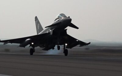 Türkiye'ye gelen Eurofighter'lar F-16'larla karşılandı