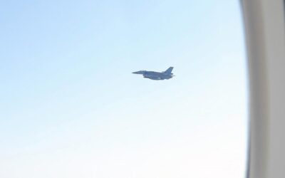 Umman Hava Kuvvetlerine ait F-16'lar, Başkan Erdoğan'ın uçağına eşlik etti