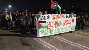 Virtus Bologna-Hapoel Tel Aviv maçı öncesi Filistin'e büyük destek!