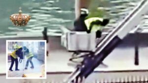 Yük asansörüyle soygun kamerada