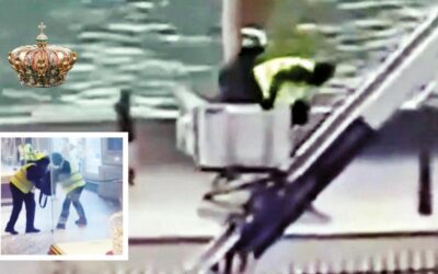 Yük asansörüyle soygun kamerada