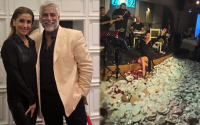 Zorba Taverna'da gelenek bozulmadı: Binlerce tabak havada uçuştu